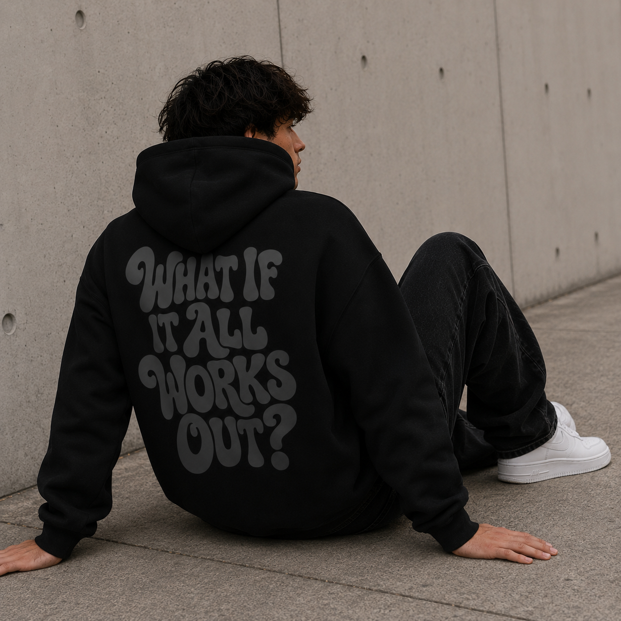 What If It All Works Out? | Oversize- Hoodie